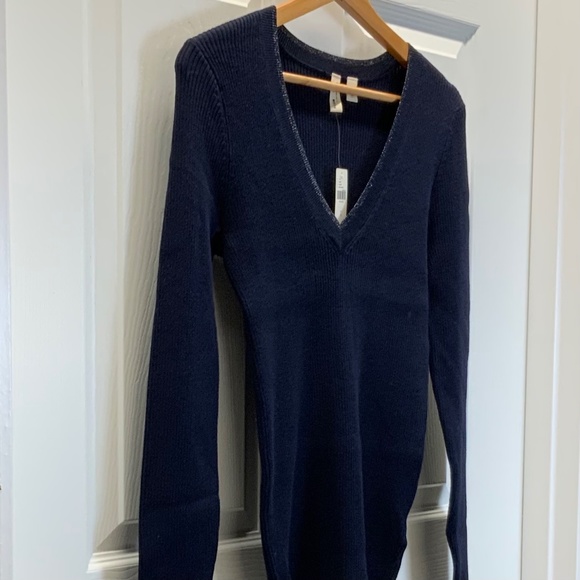 Anthropologie Moth Ribbed Knit V-Neck Pullover Sweater - Picture 12 of 16